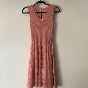 M Missoni Rosè Patterned Knit Dress, Small/Medium